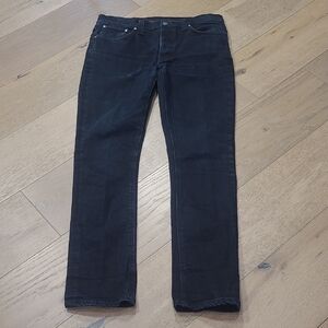 Nudie Jeans Men's sz 34*/34* Grim Tim/Black Ring Button Fly Straight Leg Denim